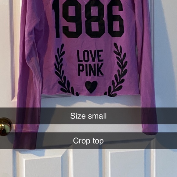 Crew crop top (Pink) - Picture 2 of 2